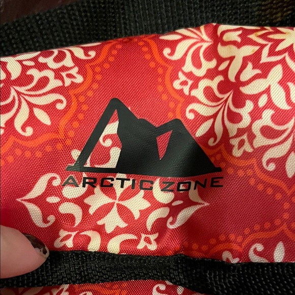 Red Patterned lunchbox bag - Picture 3 of 8